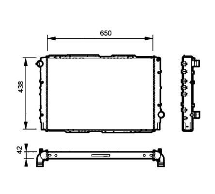 NRF 53826 - Chladič vody -