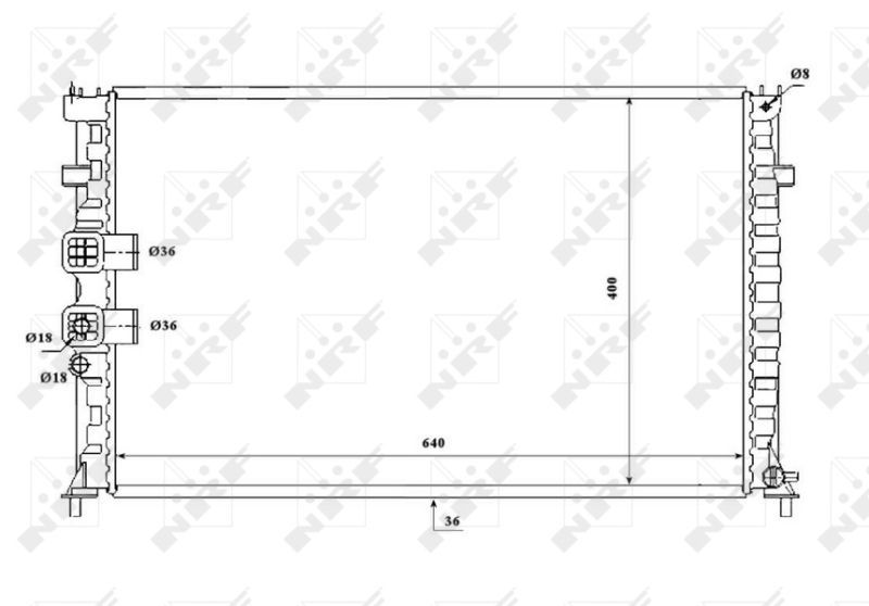 NRF 53842 - Chladič vody -