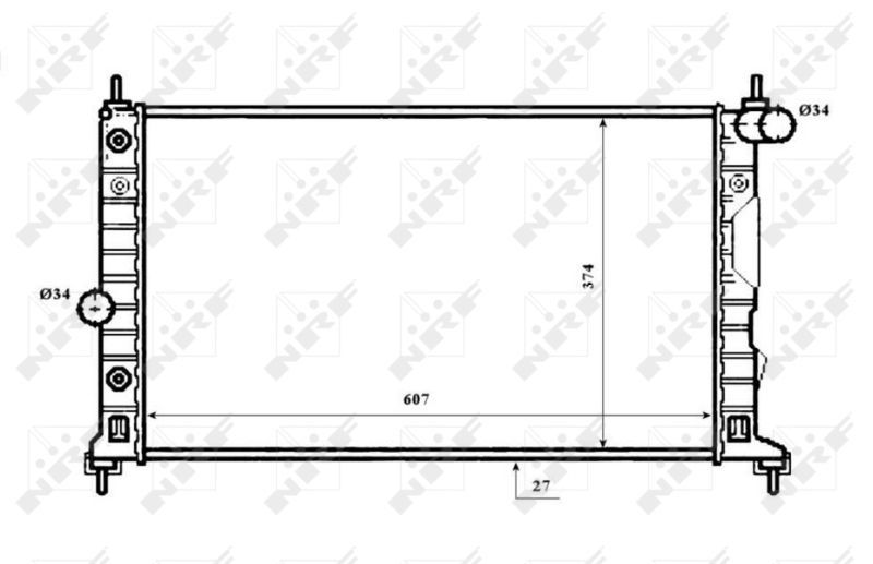 NRF 53844 - Chladič vody -