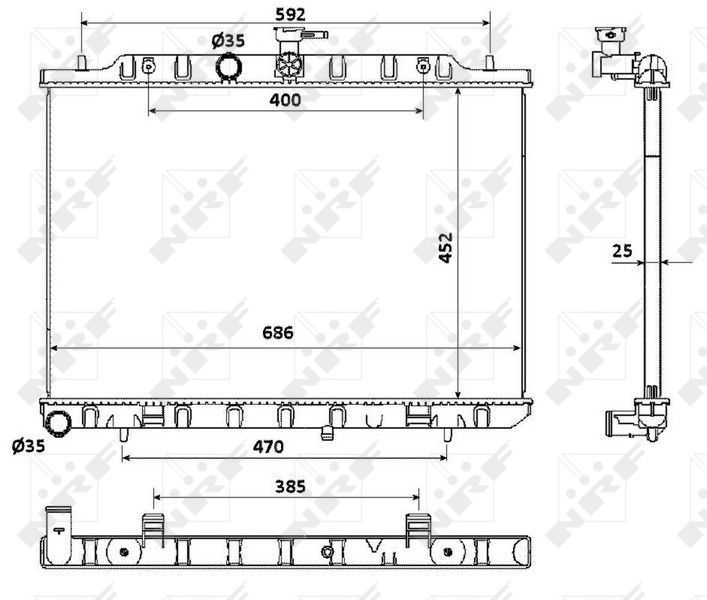 NRF 53911 - Chladič vody -