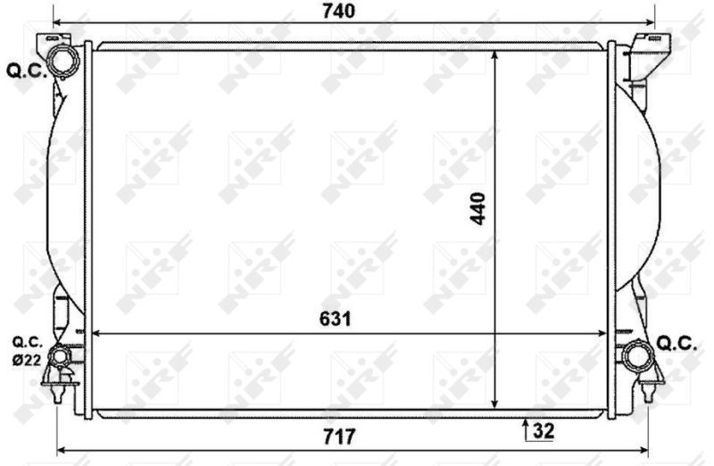 NRF 53957 - Chladič vody -