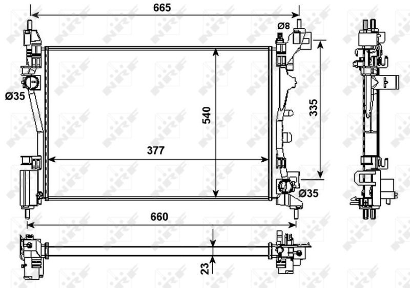 NRF 53981 - Chladič vody -