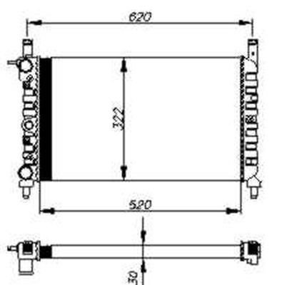 NRF 54702 - Chladič vody -
