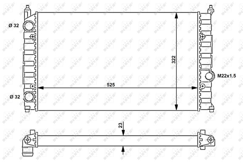 NRF 54707 - Chladič vody -