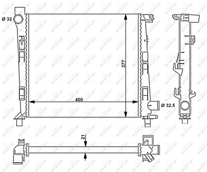 NRF 54717 - Chladič vody -