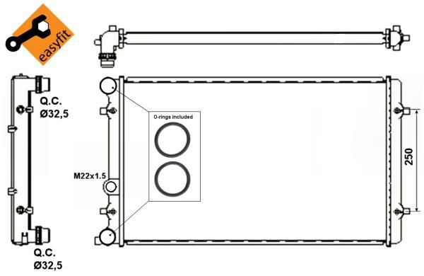 NRF 55309 - Chladič vody -