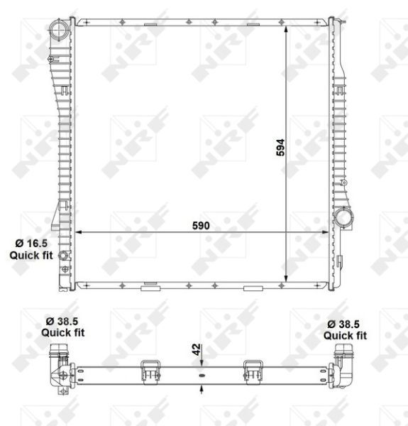 NRF 55328 - Chladič vody -