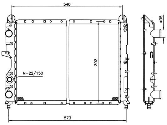 NRF 58012 - Chladič vody -