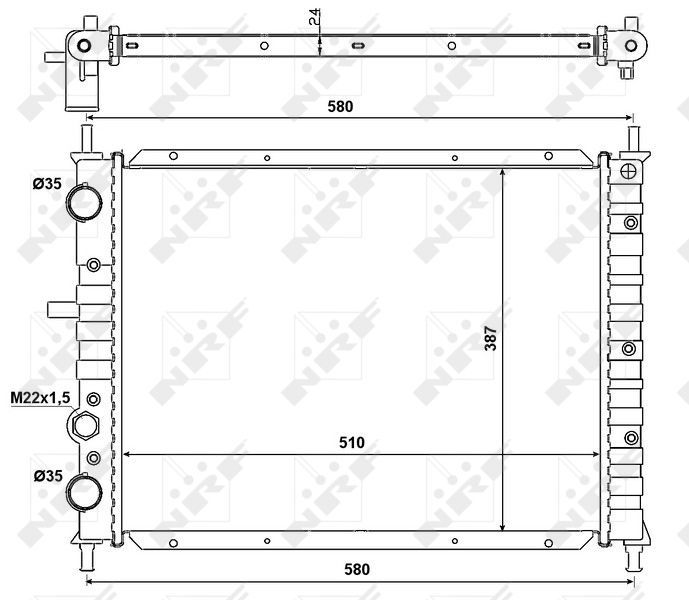 NRF 58013 - Chladič vody -