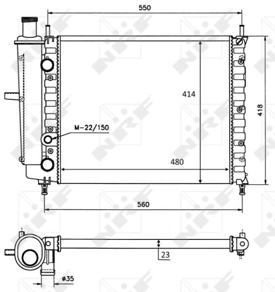NRF 58016 - Chladič vody -