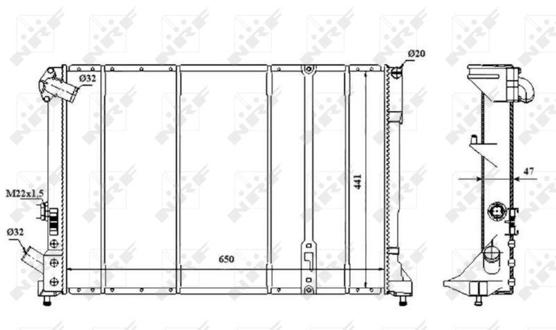 NRF 58059 - Chladič vody -