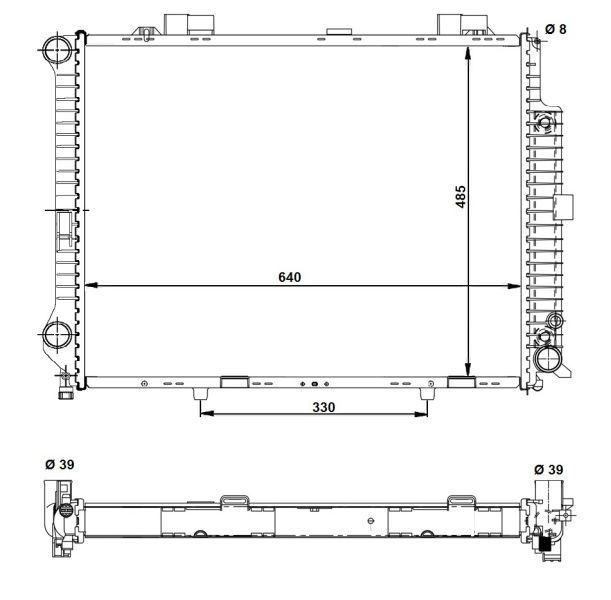 NRF 58098 - Chladič vody -
