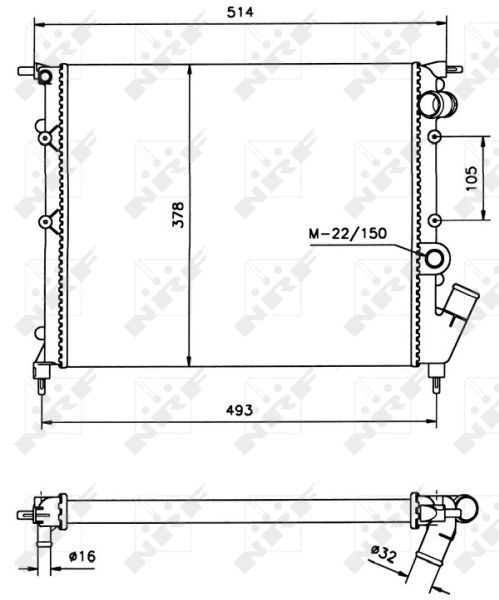 NRF 58105 - Chladič vody -