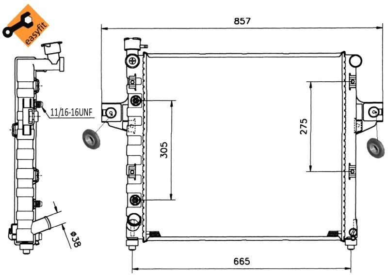 NRF 58112 - Chladič vody -
