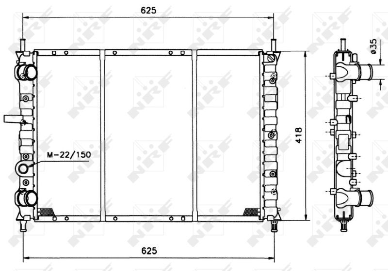 NRF 58122 - Chladič vody -