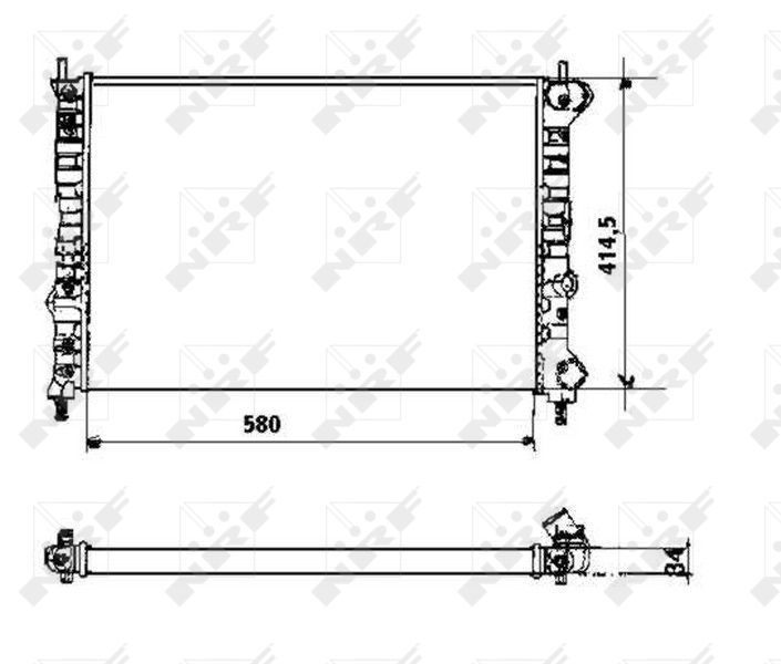 NRF 58169 - Chladič vody -