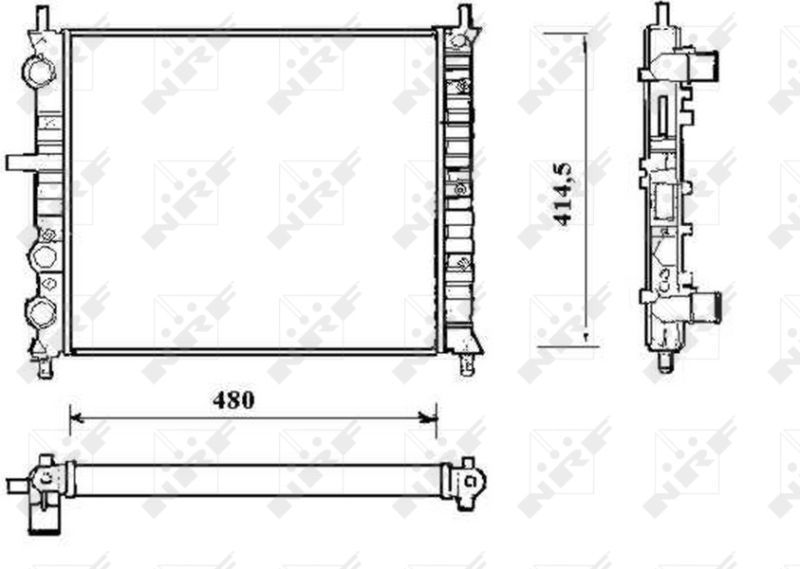 NRF 58191 - Chladič vody -
