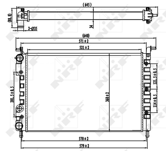 NRF 58219 - Chladič vody -