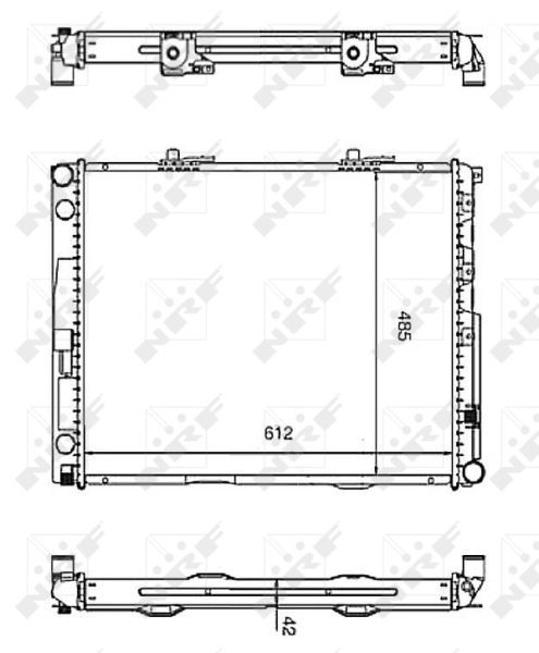 NRF 58253 - Chladič vody -