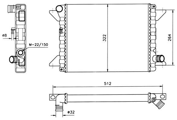 NRF 58565 - Chladič vody -