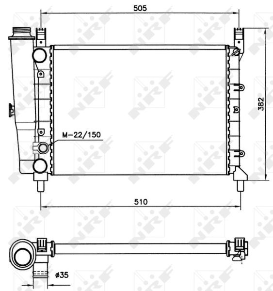 NRF 58705 - Chladič vody -