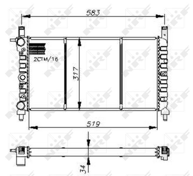 NRF 58732 - Chladič vody -