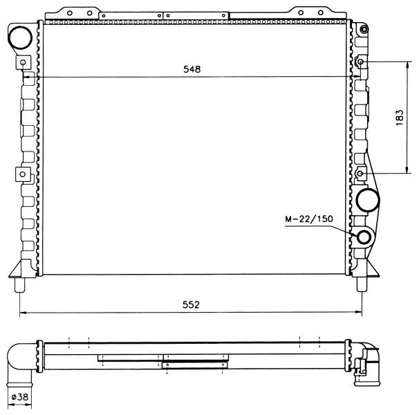 NRF 58743 - Chladič vody -