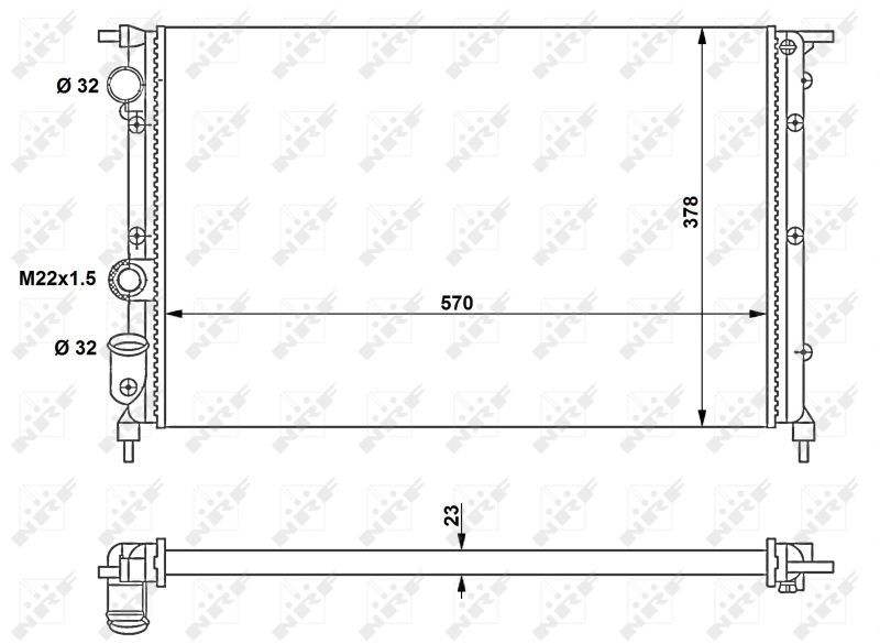 NRF 58852 - Chladič vody -