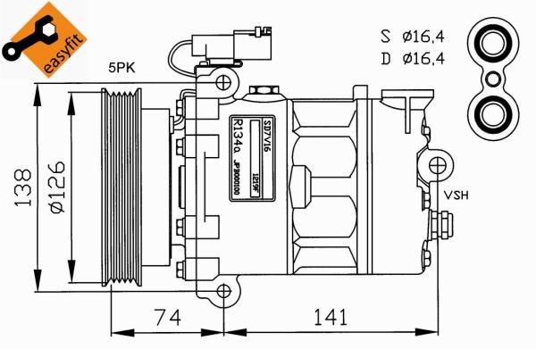 NRF 32188 - Kompresor -