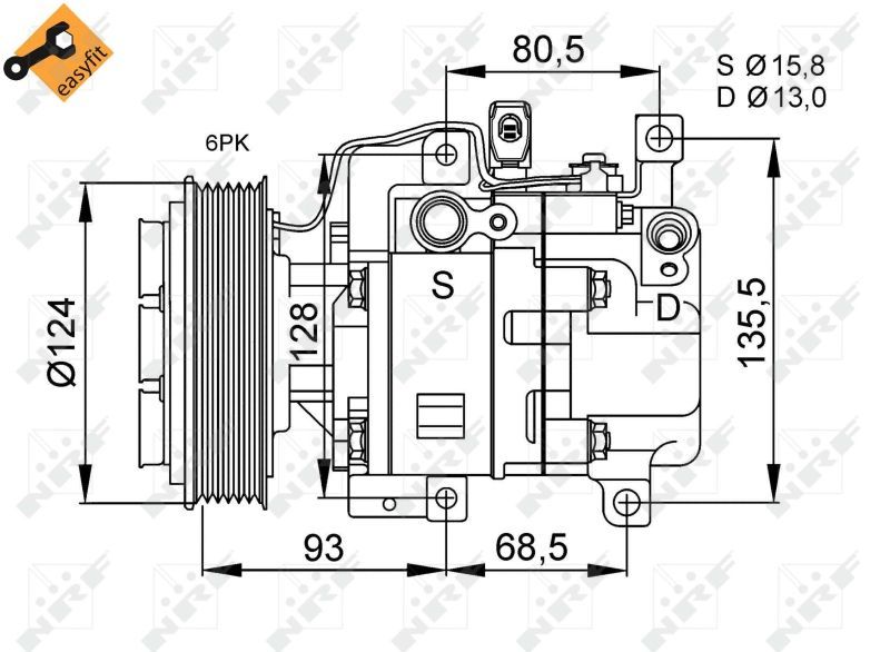 NRF 32408 - Kompresor -