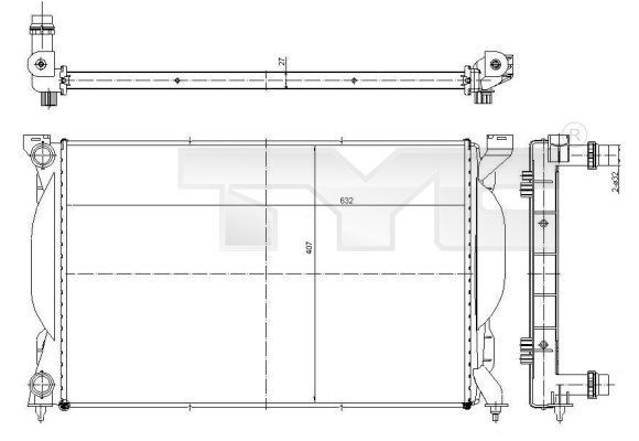TYC 702-0012 - Chladič vody -