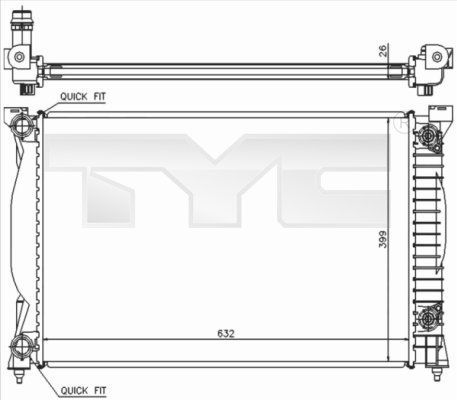 TYC 702-0014 - Chladič vody -