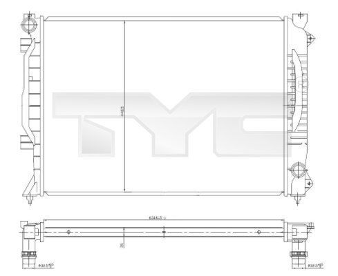 TYC 702-0017 - Chladič vody -