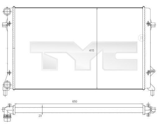 TYC 702-0025 - Chladič vody -