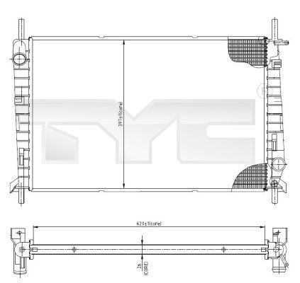 TYC 710-0045 - Chladič vody -