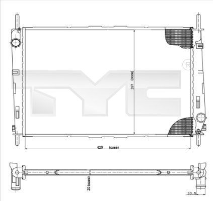 TYC 710-0046 - Chladič vody -