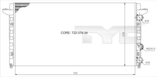 TYC 737-0012 - Chladič vody -