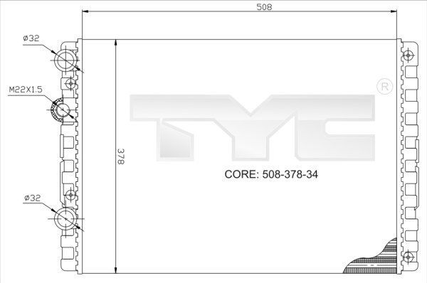 TYC 737-0024 - Chladič vody -