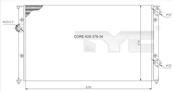 TYC 737-0026 - Chladič vody -