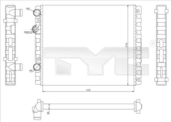TYC 737-0040 - Chladič vody -