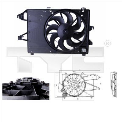 TYC 810-0004 - Ventilátor motora -