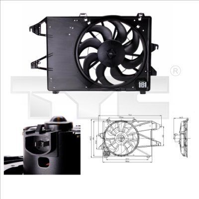 TYC 810-0006 - Ventilátor motora -