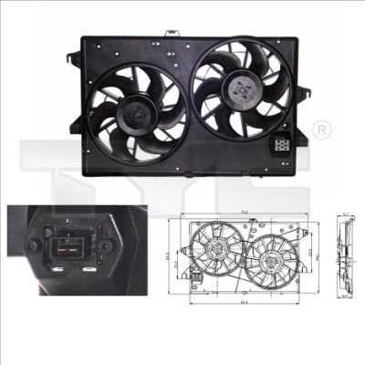 TYC 810-0007 - Ventilátor motora -