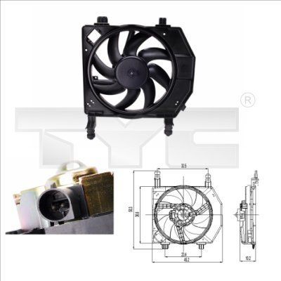TYC 810-0028 - Ventilátor motora -