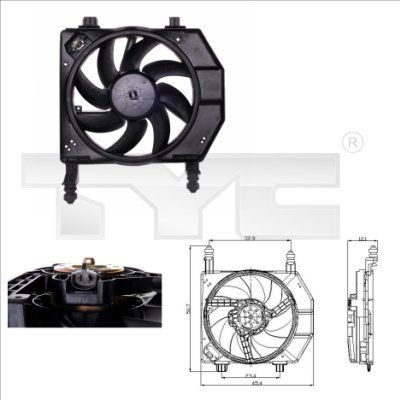 TYC 810-0029 - Ventilátor motora -