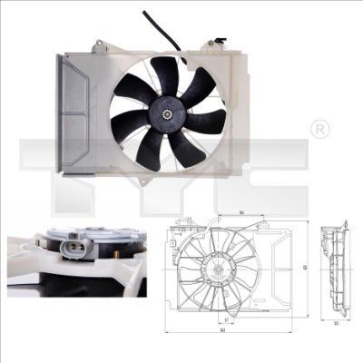 TYC 836-0011 - Ventilátor motora -