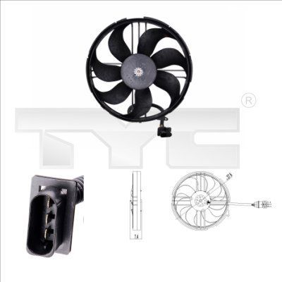TYC 837-0018 - Ventilátor motora -