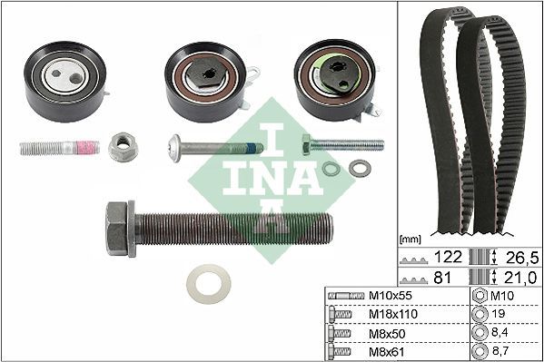 INA 530 0484 10 - Rozvodová sada -