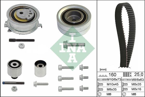 INA 530 0550 10 - Rozvodová sada -