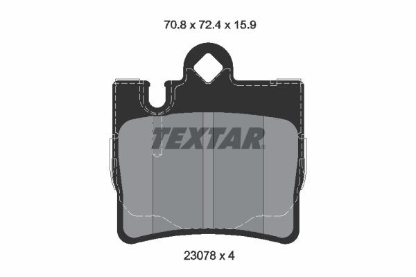 Textar 2307881 - Brzdové platničky -
